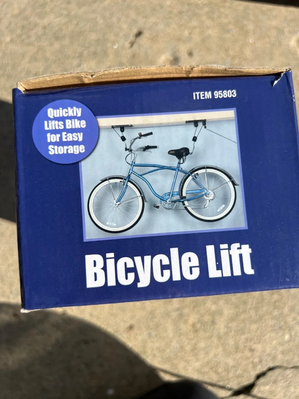 Bicycle Lift 95803 Ceiling Mounted Bicycle Lift Storage Kit